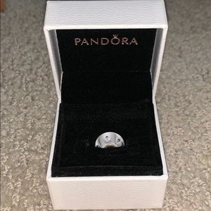 Pandora Jewelry - Pandora White with White Dots Charm Pandora Jewelry - Pandora White with White Dots Charm